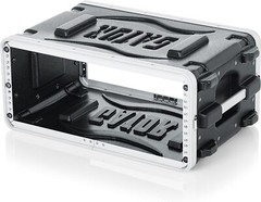 Gator Molded 4U Rack Case with Heavy Duty Latches; Shallow 14.25″ depth (GR-4S)