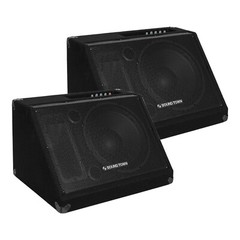 Sound Town 2-Pack Passive 10″ 300W PA DJ Stage Monitor Speaker (METIS-10M-PAIR)