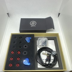 BGVP DMS Hi-Res Audio Hybrid Drivers In-Ear Monitors Blue with Accessories