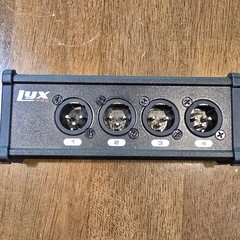 LyxPro 4 Channel XLR Splitter Box, Cable Breakout Male & Female to RJ45 Ethercon