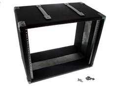 PROCRAFT 9U 12″ Deep Rack Case in Black Carpet Wrap – Top Handles w/ Rack Screws
