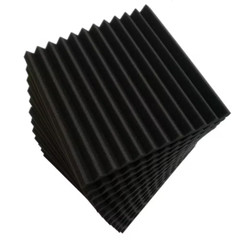 1 In. X 12 In. X 12 In. Square Self-Adhesive Sound Absorbing Acoustic Foam Panel