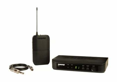 Shure BLX14-H9 Bodypack Wireless System With WA302 Instrument Cable, 512-542 MHz