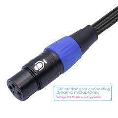 3.3 FT XLR To USB C Digital Interface Female Microphone Cable 3.5mm 1/8 Inch