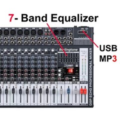 Berlingtone BR-166MX, Professional 16 – Channel Bluetooth Studio Audio Mixer