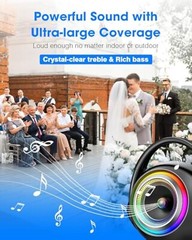 Portable Karaoke Machine Bluetooth Speaker with 2 Wireless Microphones