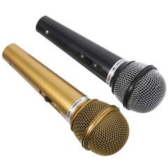 2Pcs Durable Plastic Microphone Props for Kids Creative Performance and Play