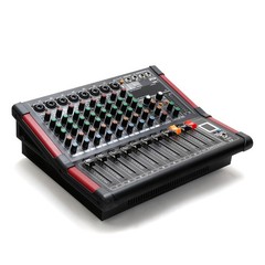 8 Channel Amplifier Power Mixer Bluetooth TRS Audio Mixing w/ USB Slot 16DSP New