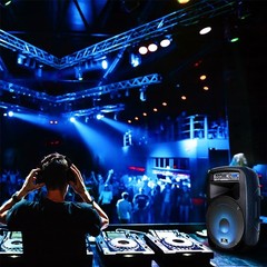 PRORECK Dance 15 Loudspeaker 2000W Portable Trolley DJ Stage Gig Wireless Mic