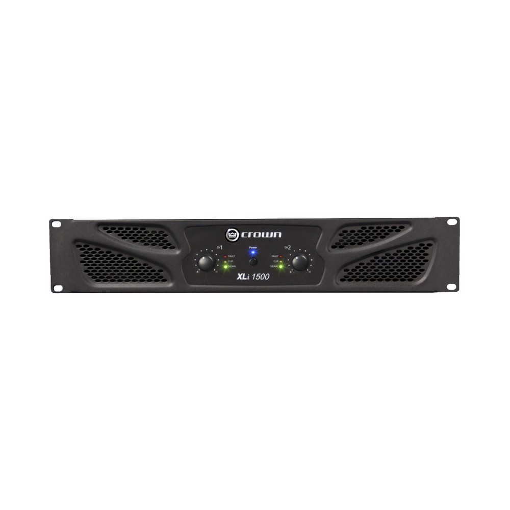 Crown XLi 1500 Stereo 450 Watt Amp 4 Ohms 2U Rack Stereo Power Amplifier
