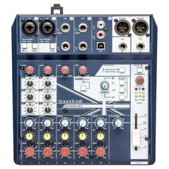 SoundCraft Notepad-8FX 8-Channel Podcast Mixer Podcasting Interface USB Effects