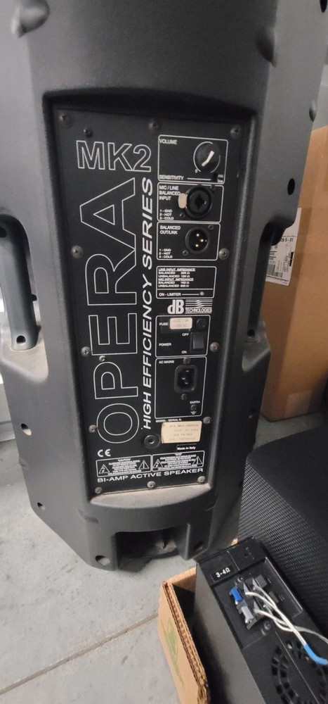 OPERA High Efficiency Series MK2 Powered Speakers, 15″ Subwoofers. Made in ITALY