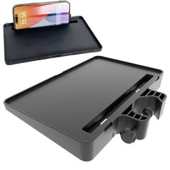 Sound Card Tray for Microphone Stand Clamp-On Rack Laptop Metal Utility Shelf