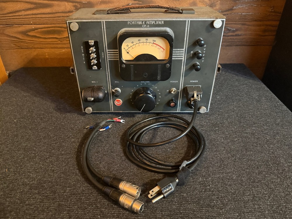 RCA OP-6 Portable Amplifier Microphone Tube Preamp OP6 – Serviced
