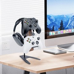 WUFZODN Controller Stand and Headphone Stand, Creative Wooden Controller Hold…