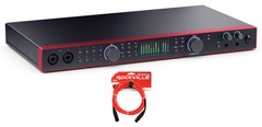 Focusrite SCARLETT 18I20 4G 4th Gen 24-bit 192 kHz Recording Interface+XLR Cable