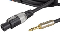 (2) Technical Pro CQS-1225 25′ Ft 12 Gauge 1/4“ to Speakon Pro Speaker Cables