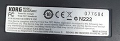 KORG ~ nanoPAD2 – USB MIDI Controller BLACK – MODEL #077684/N222