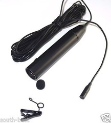 XLR 3-Pin Clip-On Lapel Lavalier Microphone 195″ 5m Cable Phantom Power Mic