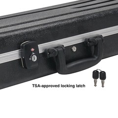 Sound Town ABS Road Case Electric Guitar w/h TSA Approved Locking Latch STEC-500