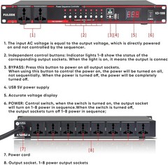 Voltage Regulator with 10 Outlets – Mountable Design