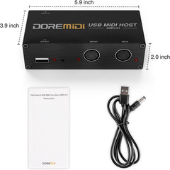 Upgraded USB Host MIDI Interface1-In and 1-Out, MIDI Host Box High Speed USB to