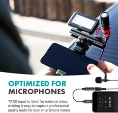Movo Photo UCMA-2 Female 3.5mm TRRS to USB-C Male Microphone Adapter Cable, 5.5″