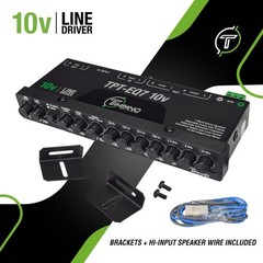 Timpano 7 band equalizer TPT-EQ7 10V High Voltage Line Driver 6 Channel RCA O…