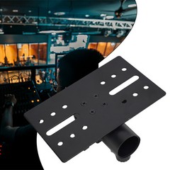 Practical Adapter Top Cap Rotatable Bracket Metal Mounting Black DJ/PA