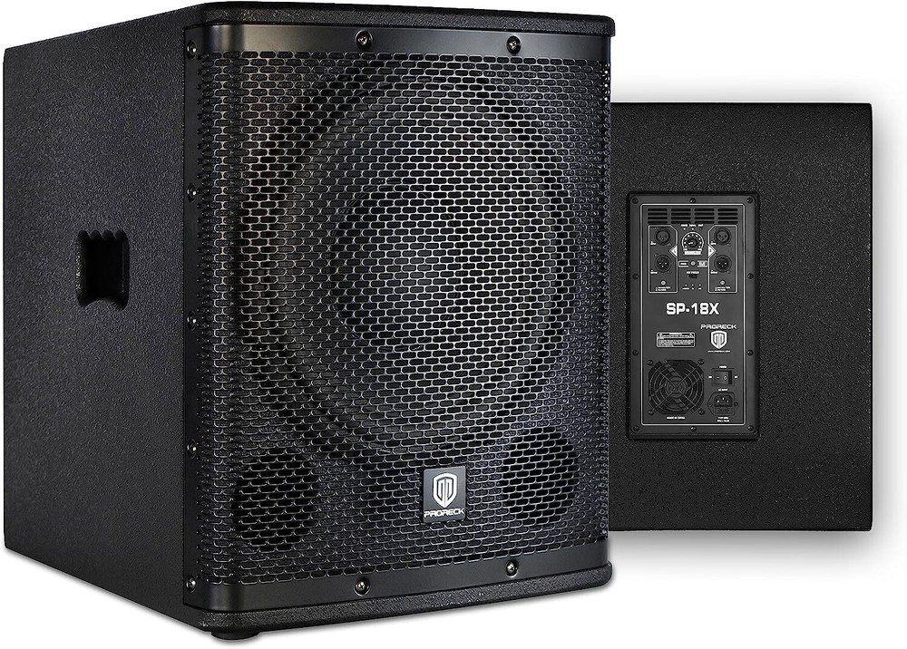 PRORECK SP-18X 18 inch 3000W Active Powered PA DJ Subwoofer with Class-D Amp