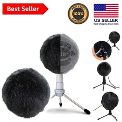 Luxurious Artificial Fur Wind Cover for Blue Snowball Mic – Ultimate Protection