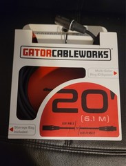 New Gator Cableworks GCWH-XLR-20 3-Pin M/F 20’/3m Headliner XLR Microphone Cable