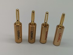 4x USA Speaker Wire Cable Banana Gold Plated Plug Connector