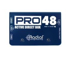 Radial Pro48 Pro 48V Phantom Power Active Direct Box DI Guitar Bass Keyboard