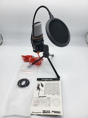 ZaxSound SF-666 Black Wired USB Professional Condenser Microphone w Tripod Stand