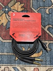D’Addario Custom Series 1/8” to Dual 1/4” Audio Cables – PW-MPTS-06