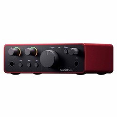 Focusrite Scarlett Solo USB Home Audio Recording Interface w Condenser Mic