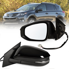 Left Driver Side Mirror Fits 2013-2015 Toyota RAV4 with Power Heated Turn Signal