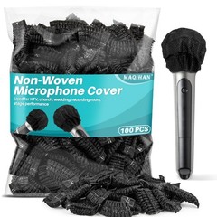 100PCS MAQIHAN Microphone Cover – Mic Covers Disposable Odorless Non-Woven…