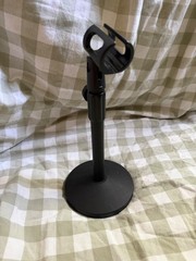 microphone stand round base, heavy duty, adjustable height, for desk recording