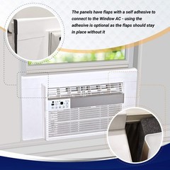 Surround Insulation Side Panels White for Window AC Unit Indoor Air Condition…