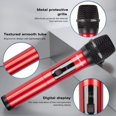 4-Channel Wireless Microphone System – Karaoke, Party, Meeting, DJ, Wedding
