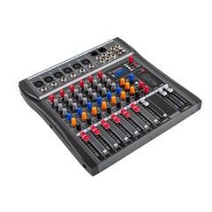 6-Channel Studio Audio Mixer Music Bluetooth USB Digital Sound Mixer Sound Board