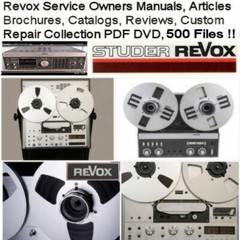 Revox Service Manuals, Owners, Articles, Schematics, HiFi Audio Computer DVD !