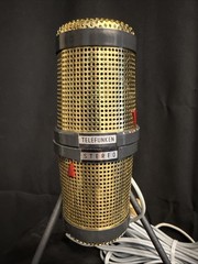 Vintage D77 Telefunken Stereo Microphone with Box and Stand-Parts Only