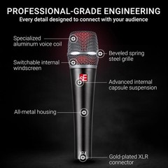 SE ELECTRONICS V7 X Dynamic Instrument Microphone for Live Performances & Ins…