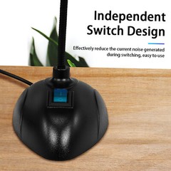 Microphone Desktop Noise Reducing 3.5mm Black for Computer Laptop Notebook P6V6