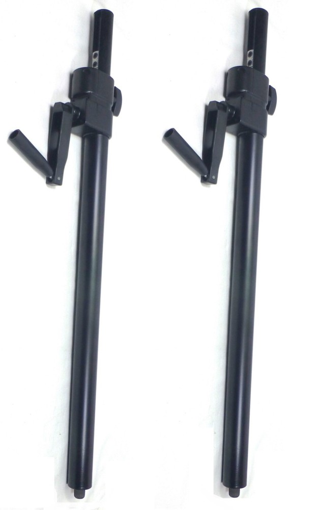 Two (2) LASE 101M Crank-Up Subwoofer Sub Pole Shaft w/ M20 Screw In Pole