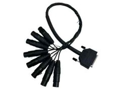 Mogami W2932 8 Channel Balanced Snake Cable, DB25 Male to XLR Female