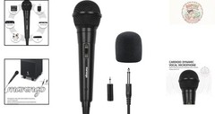 Versatile Karaoke Microphone with 13ft Cable: Unidirectional Dynamic Performance